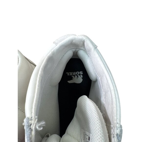 Sorel Womens White Leather High-Top Sneakers ankle boots Size 8.5 SKU 8988 - Picture 10 of 12